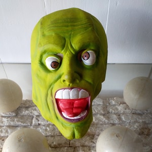 Vintage 90s THE MASK Halloween Hollywood Collectable Costume Nostalgia Decor Horror Comedy Latex Silicone Rubber Halloween