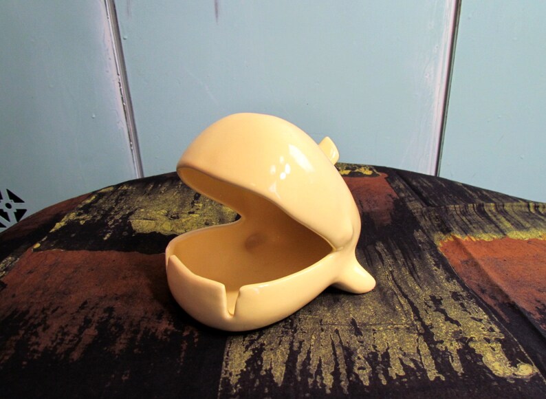 Vintage Mod Whale Ashtray Porcelain Ceramic Mid Century Etsy