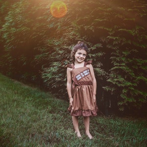 Girls Smocked Wookie Dress