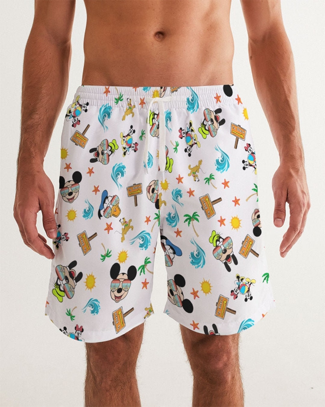 Hang Ten Mens Character Swim Trunks Etsy