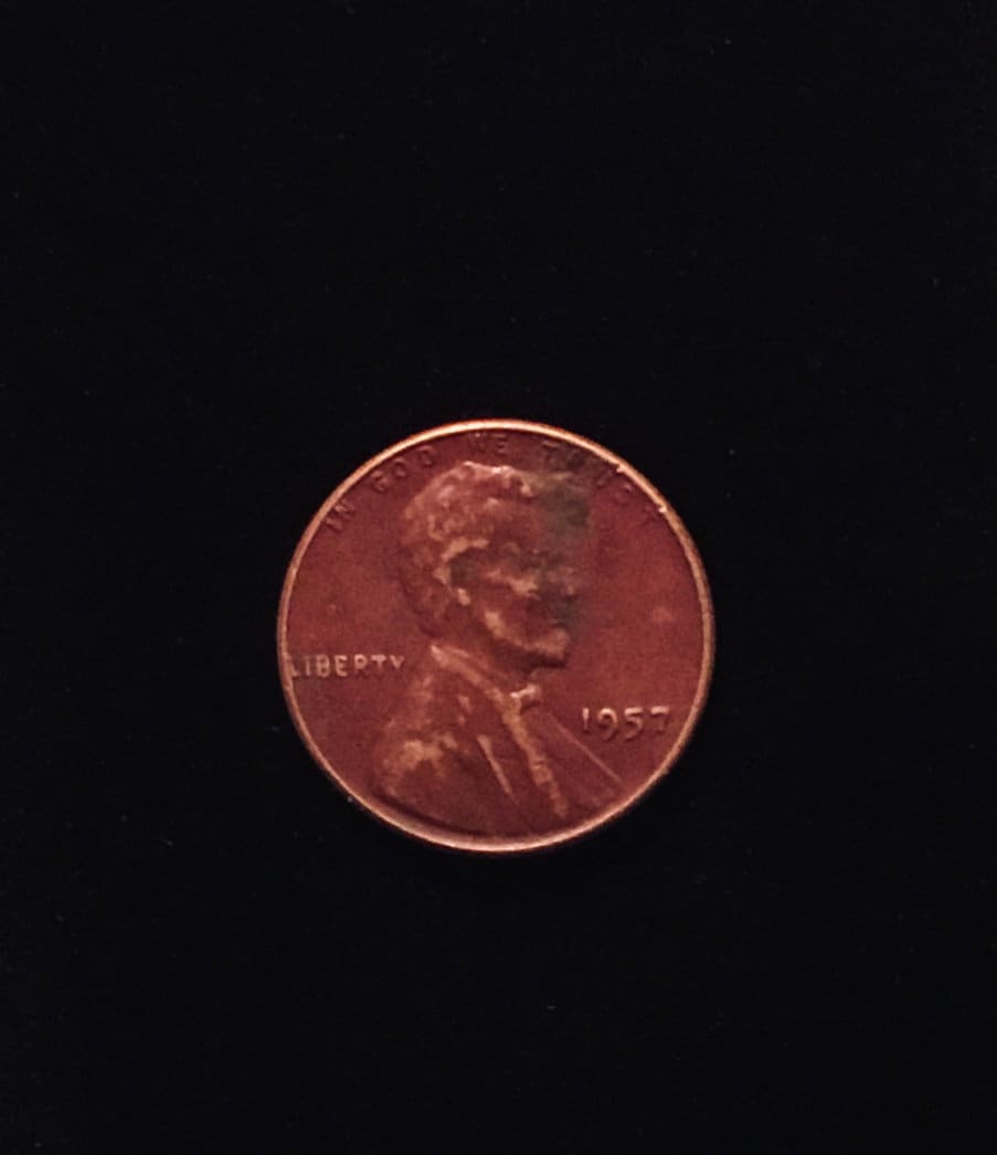 Very unique and rare Red penny 1957 Etsy