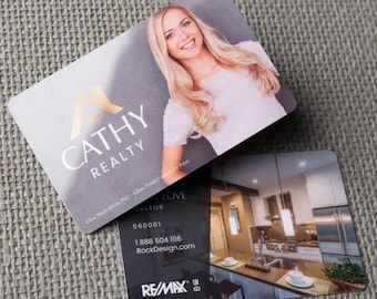 200 Solid white Plastic Business Card, Full color printing, Custom Business Card, Luxury Waterproof Card, Double sided printing