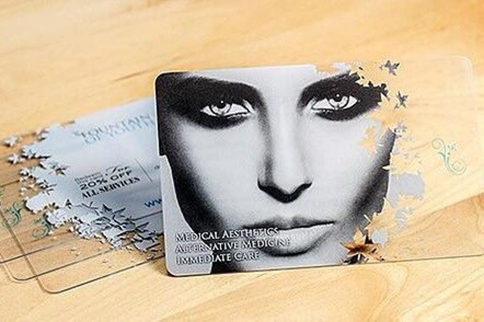 200 Clear Plastic Business Cards Transparent Business Card Etsy