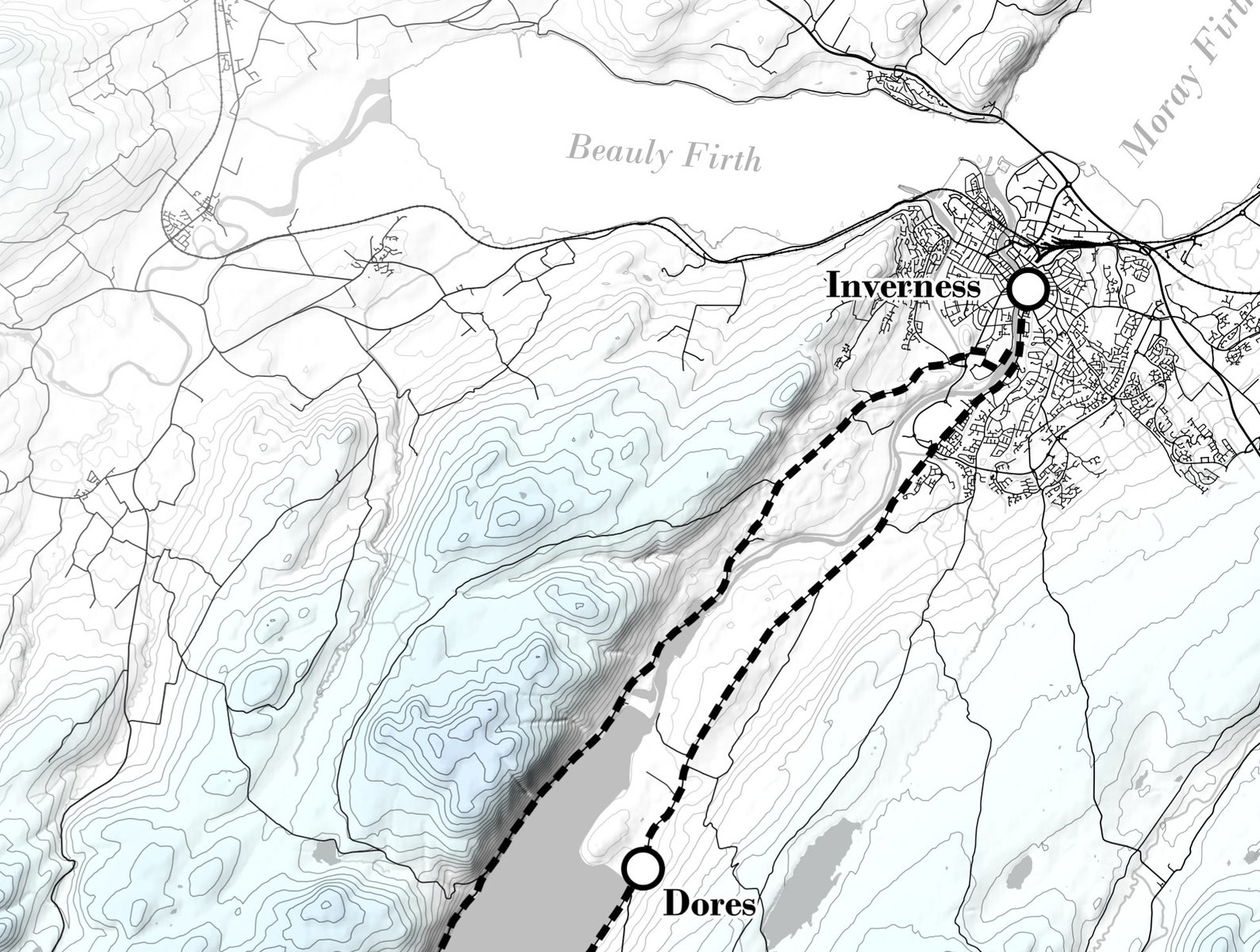 loch ness on the map
