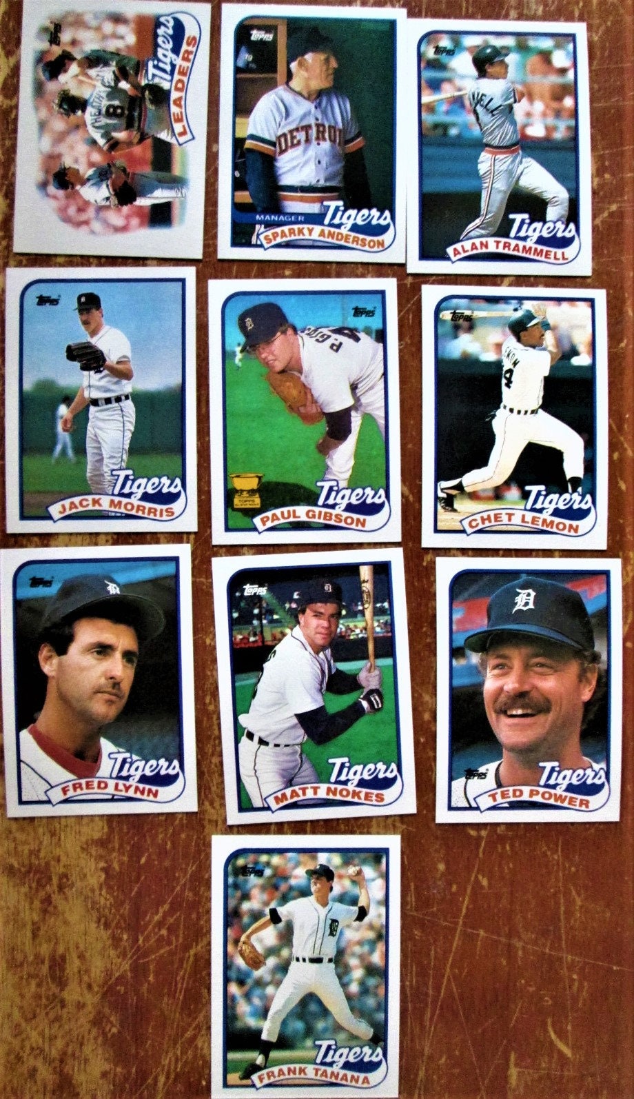 Baseball Cards 1989 Detroit Tigers...trammel Morris Whitaker - Etsy