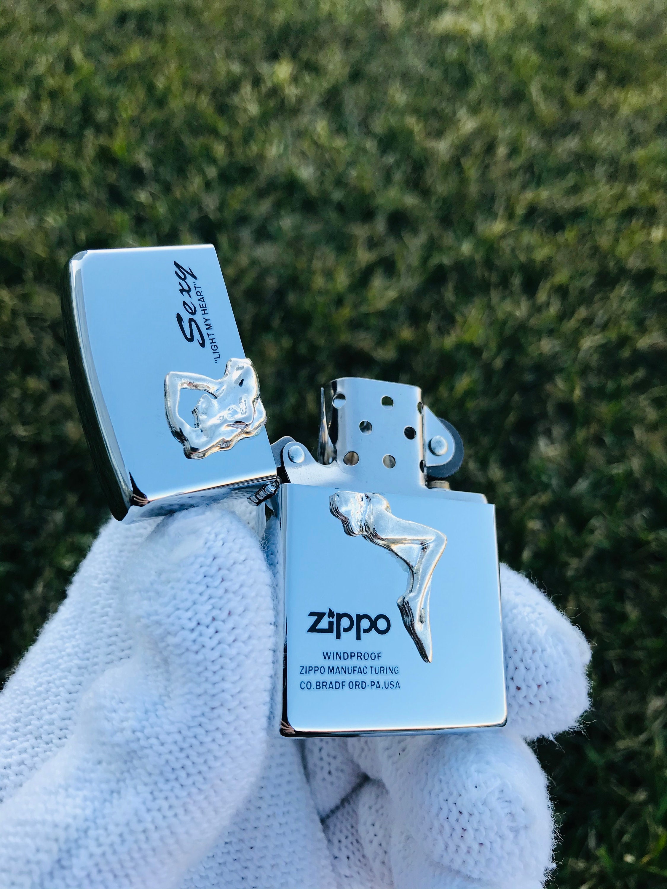 Zippo Sexy Woman Silver Engaraved Rare Custom Handmade Zippo Sexy Woman Silver Engaraved Rare Custom Handmade