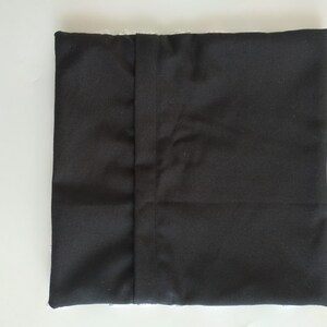 Handmade Tufted Black and White Cushion Cover, Punch Needle Swirls ...