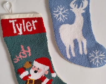 Punch Nadel personalisierte Weihnachtsstrumpf, Benutzerdefinierte Familien Weihnachtsstrumpf, Niedliche Kinder Strumpf Geschenk İdea