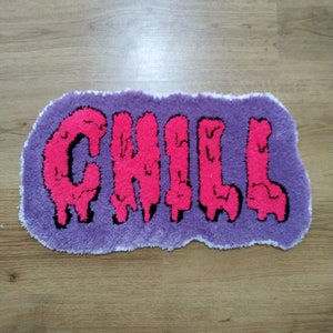 Chill Handmade Tufted Rug, Handmade Tufting Rugs, Girl Room Decor
