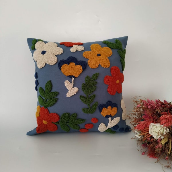 Indigo Throw Pillow Etsy
