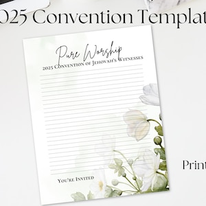Modelo de adoración pura para la convención de los testigos de Jehová de 2025 / Testigos de Jehová / Redacción de cartas / Líneas y no líneas / Dones de los testigos de Jehová / Ministerio
