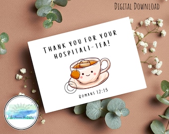 JW Hospitality Card | Romans 12:13 | Printable | JW Greeting Cards | JW Gifts