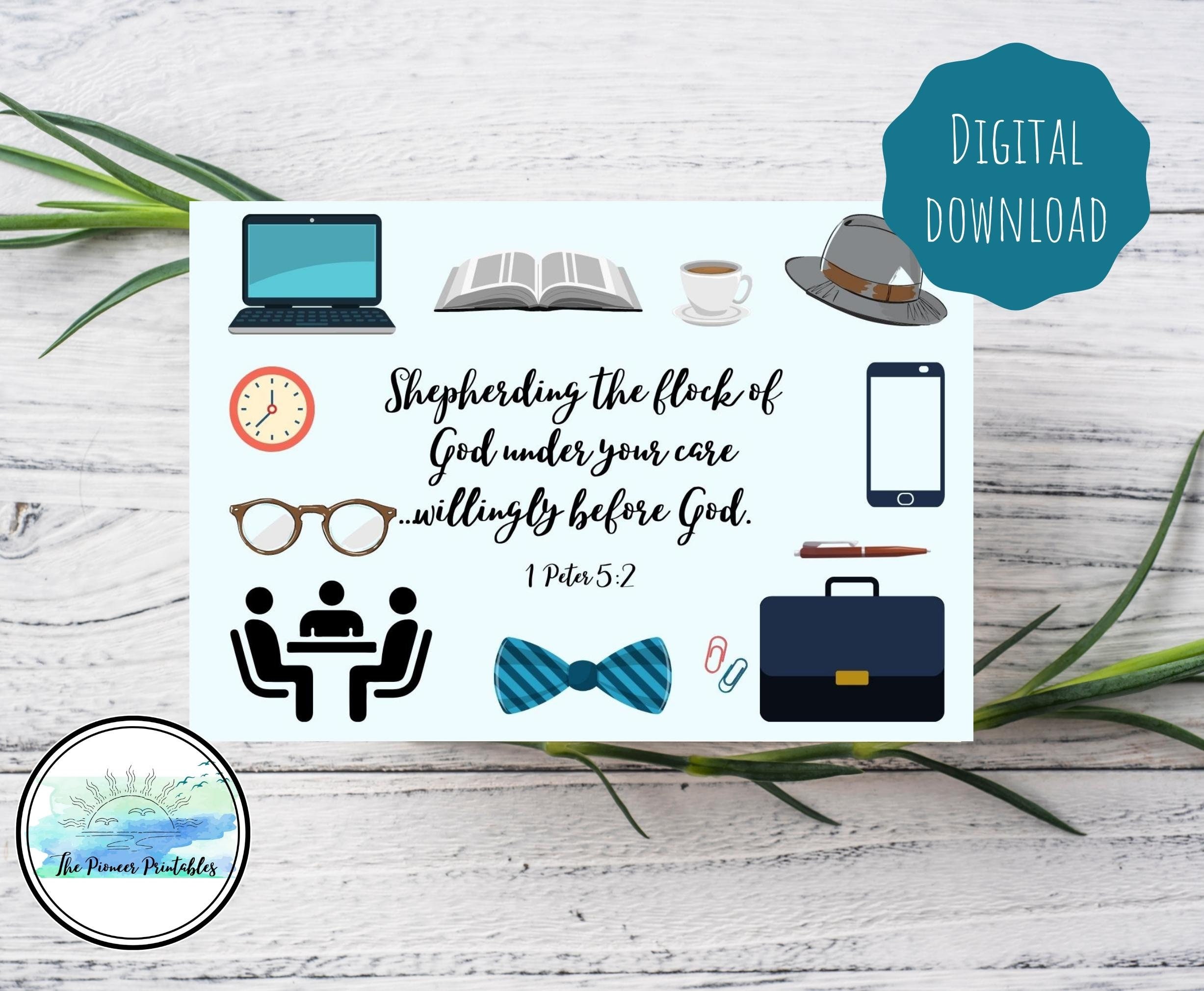 Printable JW Elder Appreciation Card Scripture 1 Peter - Etsy