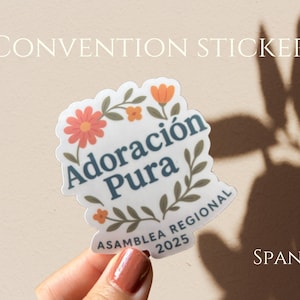 JW Pure worship Sticker | Adoración Pura | Regional Convention Gifts l Waterproof Vinyl | JW Gifts | Ministry | Jehovah&#39;s Witnesses |