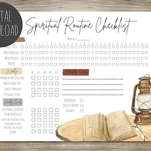 JW Spiritual Routine Checklist | Lantern |jehovah's Witnesses | English ...