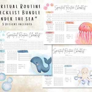JW Spirituele routine | "Onder de zee" | JW-cadeaus |  JW-planners | Dagelijks, wekelijks, maandelijks | Predikingsplanner | Afdrukbaar | Ministerieplanner
