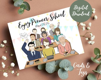 Pioneer School Class of 2026 Printable Card & Tags Bundle | Pioneer Gift | JW Pioneer Gifts | Instant Download
