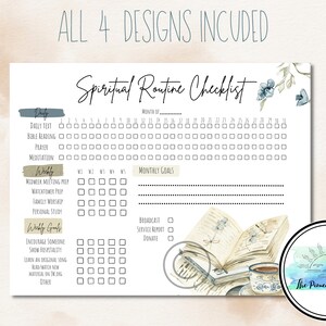 Spiritual Routine Checklist | Morning Vibes Bundle | JW | Planners ...