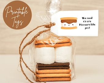 Printable Pioneer Gift Tags | Cute S'more Design | Pun | Pioneer Gifts | JW Gifts