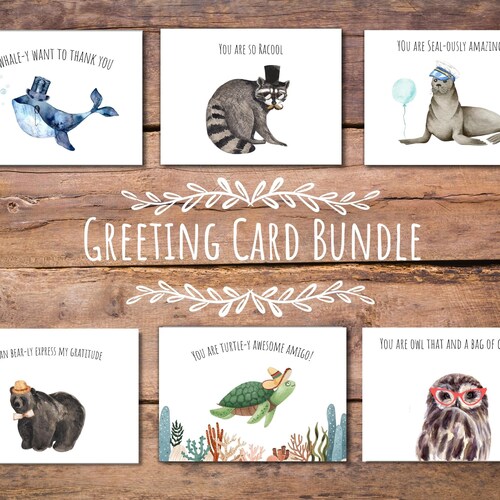 Funny Thank You Card Bundle Greeting Card Appreciation - Etsy Funny Thank You Card Bundle Greeting Card Appreciation - Etsy