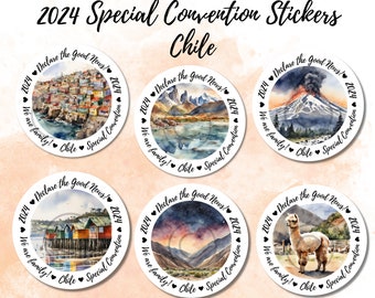 JW Convention Sticker 2024 | Chile | Declare the Good News | JW Convention Gifts | JW Gifts | Stickers