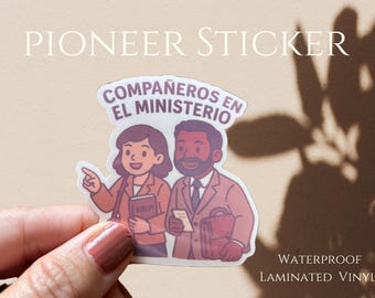 JW Pioneer Stickers | Spanish | Pioneer School Gifts | Ministry | Jehovah’s Witnesses| Vinyl Laminated Waterproof Stickers | Precursor