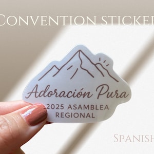 JW Pure worship Sticker |2025 Regional Convention Gifts l Waterproof Vinyl | JW Gifts | Ministry | Jehovah&#39;s Witnesses | Adoracion Pura