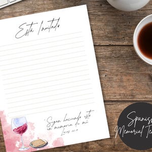 Plantilla de membrete conmemorativo de 2025 / Español / Testigos de Jehová / Redacción de cartas / Líneas y sin líneas / Regalos de los TJ / Ministerio