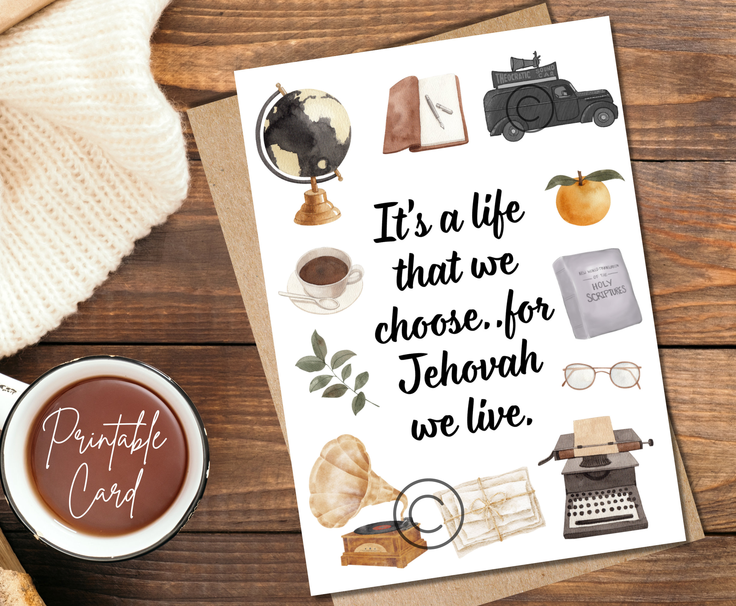 JW Pioneer Greeting Card | Encouragement & Appreciation | Printable Card | Pioneer Gifts | JW Gifts | Spanish incluido