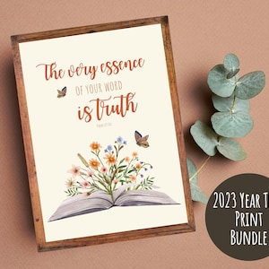 2023 Year Text Print Bundle | Cards | Bookmarks | Wall Art | JW Gifts | Psalm 119:160 | Printable