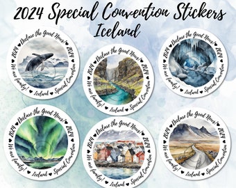 JW Convention Sticker 2024 | Iceland | Declare the Good News | JW Convention Gifts | JW Gifts | Stickers