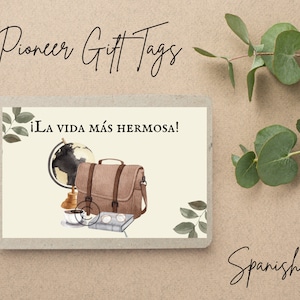 JW Pioneer Gift Tags | Spanish | ¡La Vida Más Hermosa! | JW Gifts | Pioneer Gifts | JW | Printable