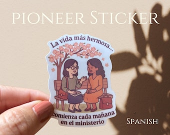 JW Pioneer Stickers | Pioneer School Gifts | Ministry | Jehovah’s Witnesses| Vinyl Laminated Waterproof Stickers | Escuela de Precursores