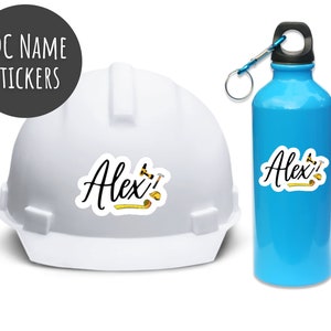 LDC Name Stickers | JW | Waterproof Vinyl | Laminated | Water bottle | Hard Hat