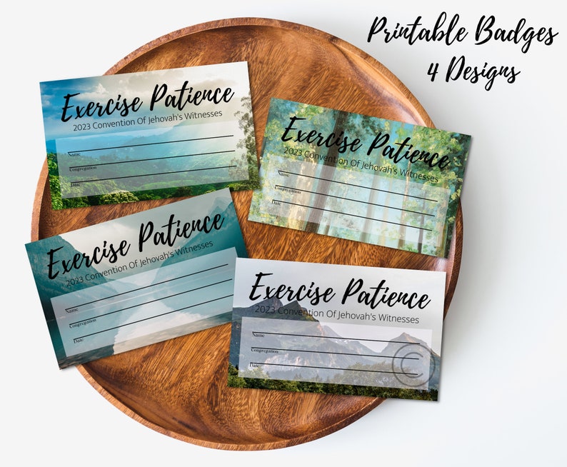 Printable Exercise Patience 2023 Convention Badges Etsy Australia Printable Exercise Patience 2023 Convention Badges Etsy Australia