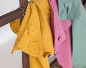 Big Hooded towel baby, newborn towel bear, hooded towel pink/ green/ mustard, baby bath/ beach towel, hooded towel baby girl, gift boy girl
