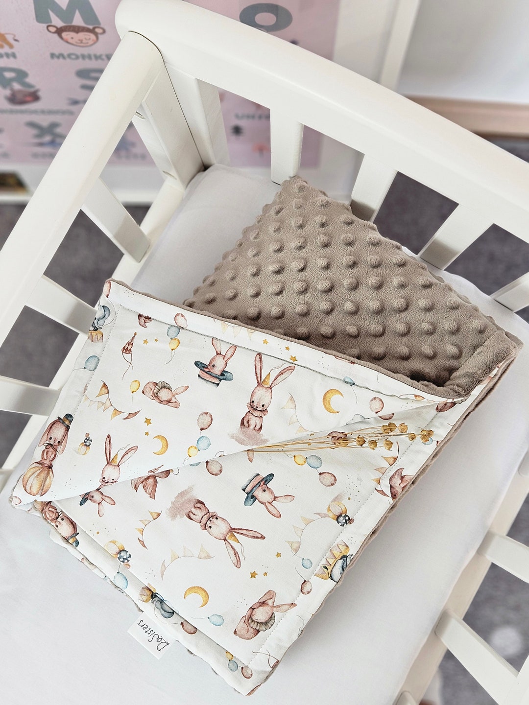 Warm Baby Blanket Minky Blanket Premium Cotton Blanket Baby Etsy