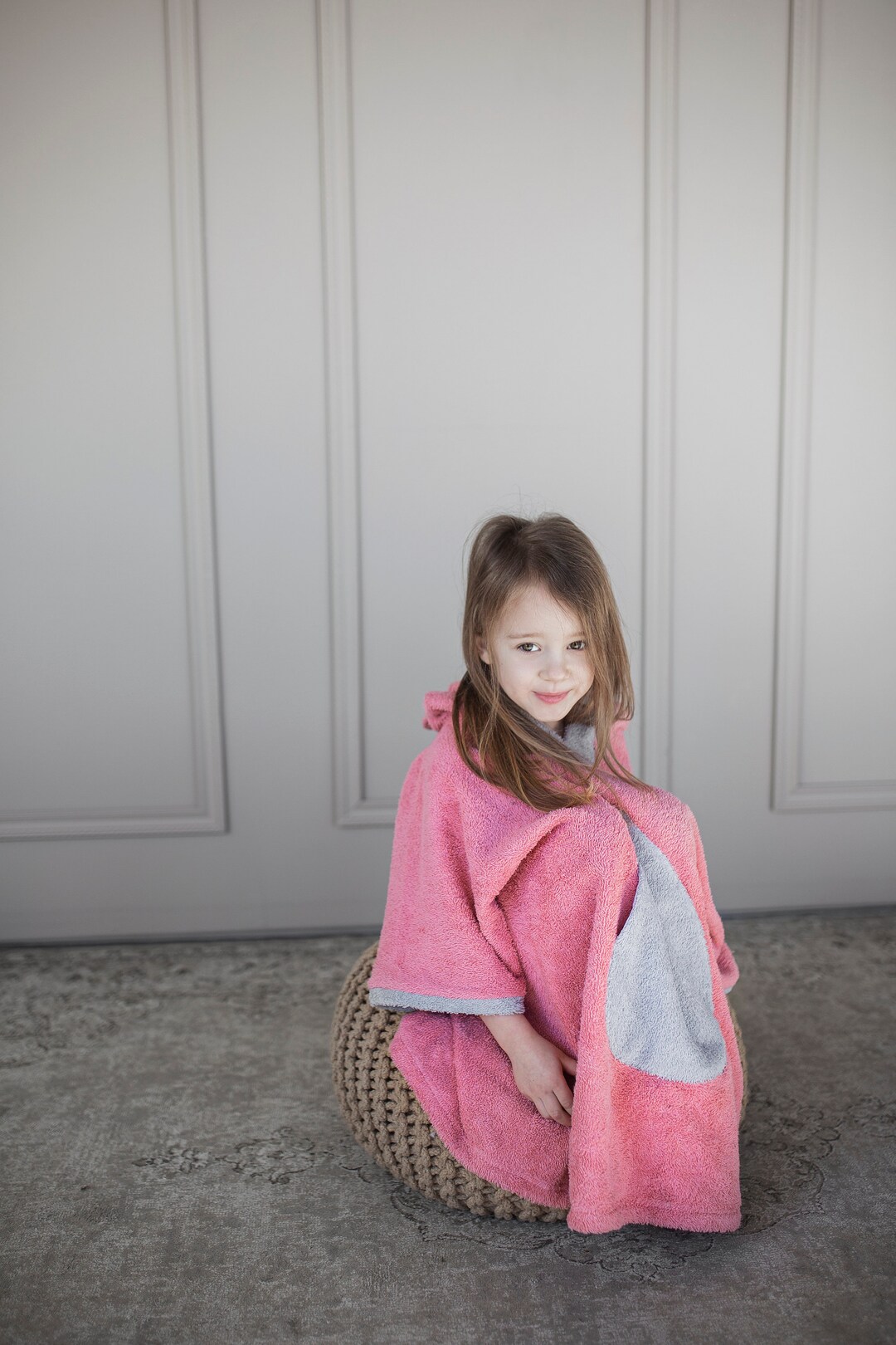 Child Bath Robe Kids Towel Hooded, Toddler Poncho for Gift, Baby Bath Robes, 1st Party ...