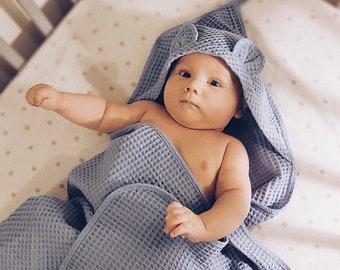 Zij zijn bovenste Ontwijken Newborn Waffle Towel Gift Idea Baby Shower Boy and Girl - Etsy