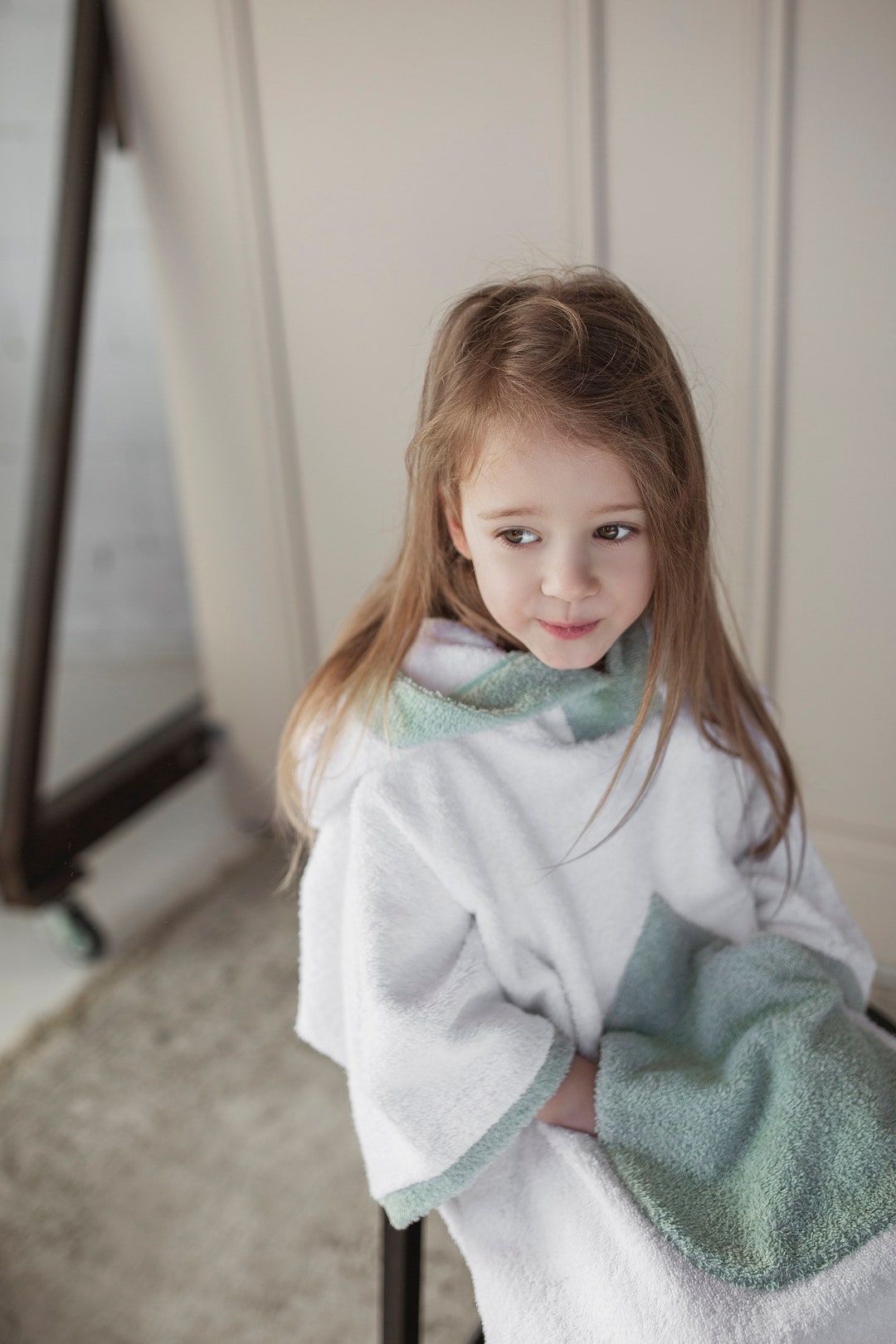 Towel Poncho Hooded Kids Changing Robe Birthday Gift Baby Pool Etsy