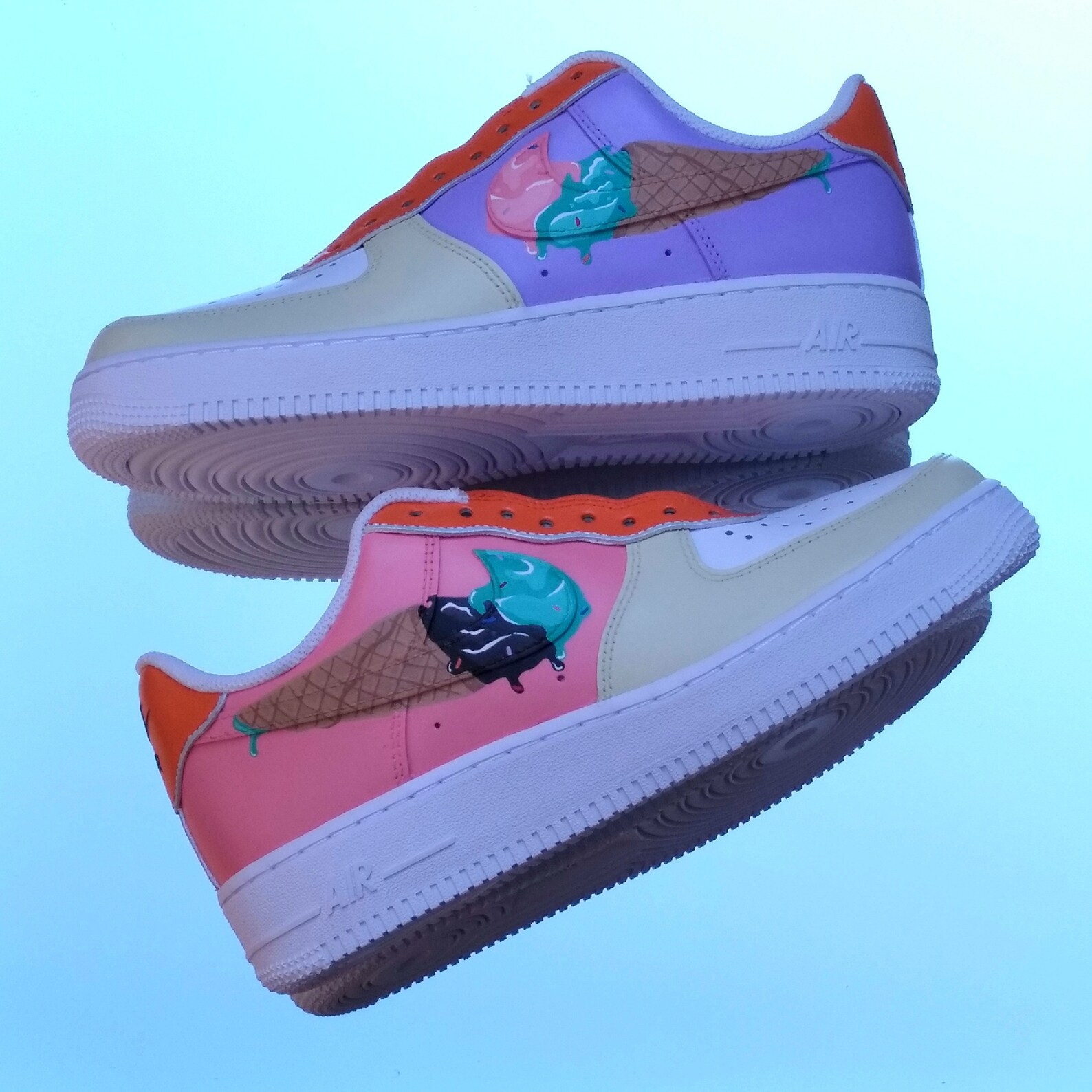 Nike AirForce1 Custom IceCream | Etsy