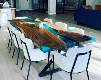 Custom Order Epoxy Resin Table - Epoxy Resin Dining Table, Epoxy Table, Resin Table, Epoxy Resin Coffee Table, Dining Table