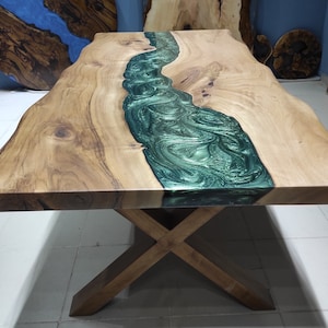 Epoxy Table, Custom Dining Table, Dining Room Table, Live Edge Table, Epoxy Kitchen Table, Custom Epoxy Dining Room Table Top