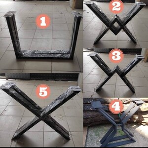 May include: Five different styles of black metal table legs. The legs are made of heavy-duty steel and are designed to support a variety of tabletops. The legs are available in a variety of sizes and finishes to match any decor.