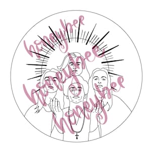 Greta Van Fleet Heilige Hippie Coven Witches Witchy Priests Catholic Divine Rockstars SVG