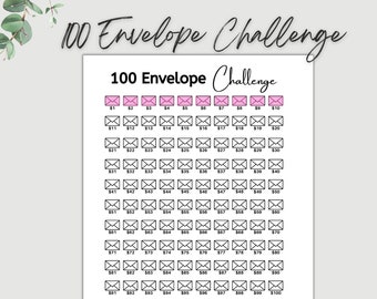 100 Envelope Challenge, Savings Challenge, Money Saving Challenge, Digital  Download, Savings Tracker, Envelope Challenge, Save 5050