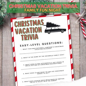 Christmas Vacation Trivia, Griswold Christmas Party, Christmas ...