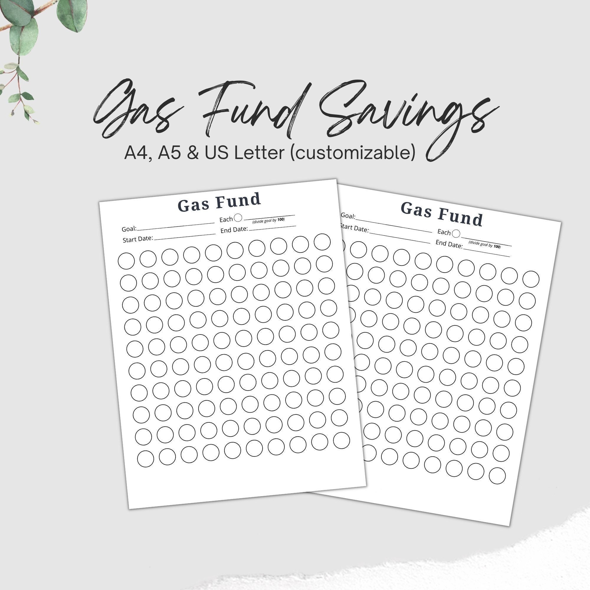 Summer Savings Challenge Printable, Savings Tracker, Savings Goal
