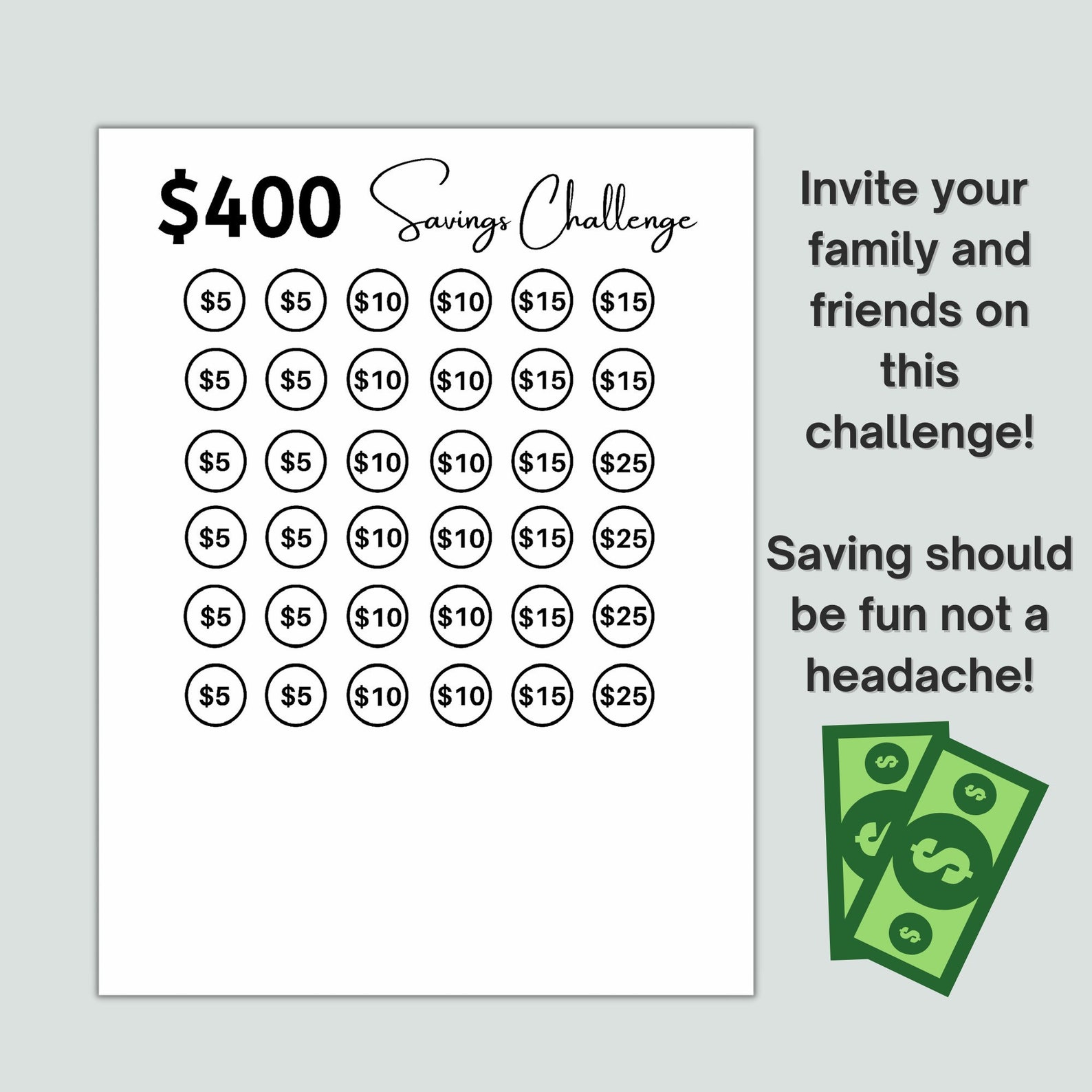 400 Money Savings Challenge Printable Savings Tracker Etsy UK 400-money-savings-challenge-printable-savings-tracker-etsy-uk