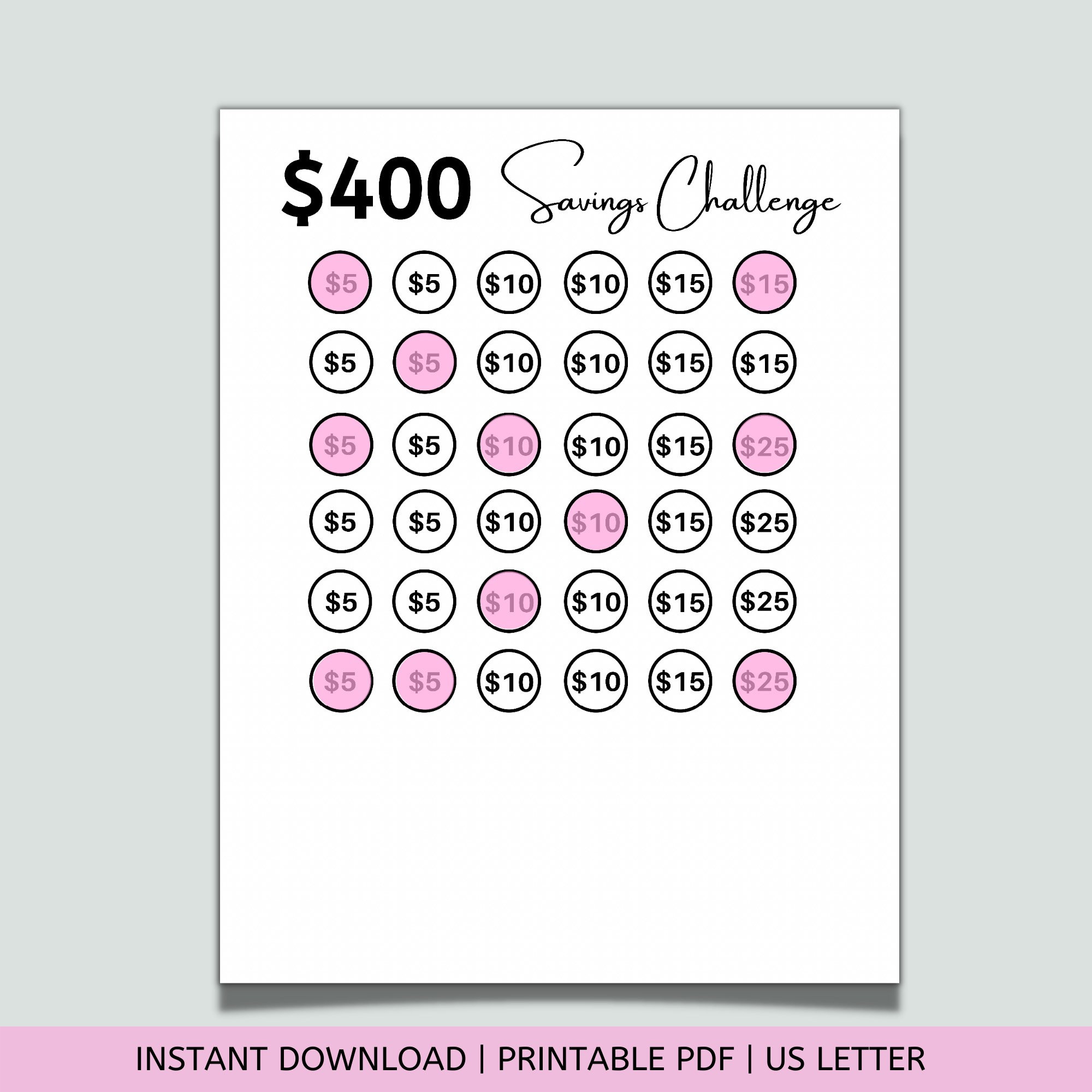 400-money-savings-challenge-printable-savings-tracker-etsy-uk